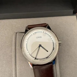 Oris Artelier 01 733 7762 4081-SET 38mm Stainless steel Silver