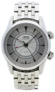 Oris Artelier Alarm 01 908 7607 4091 43mm Stainless steel Silver