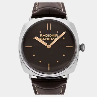 Panerai Radiomir PAM 00232 47mm Stainless steel Brown