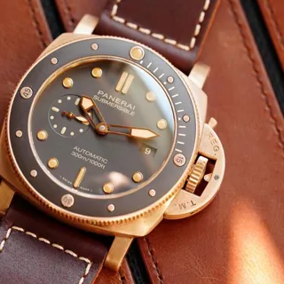 Panerai Submersible PAM 00968 47mm Bronze Brown