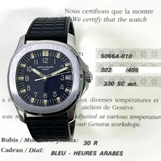 Patek Philippe Aquanaut 5066A 010 36mm Stainless steel Black