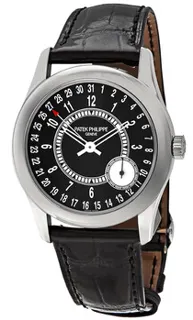 Patek Philippe Calatrava 6006G-001 White gold Black