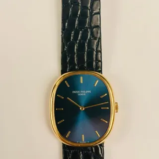 Patek Philippe Golden Ellipse 3848 27mm Yellow gold Blue