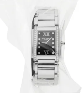 Patek Philippe Twenty~4 4910/10A-001 30mm Stainless steel Black