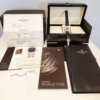 Patek Philippe World Time 5230R-001 38.5mm Rose gold Gray