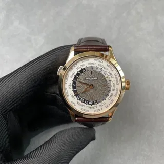 Patek Philippe World Time 5230R-012 38.5mm Rose gold White and Gray