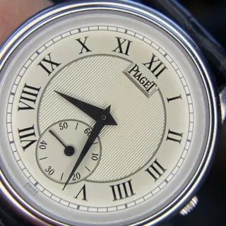 Piaget Gouverneur 15968 34mm Platinum Silver