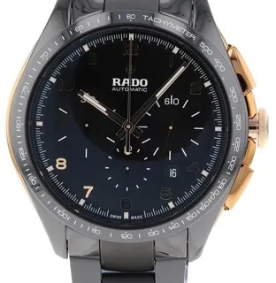 Rado HyperChrome R32111162 45mm Rose gold and Black ceramic Black