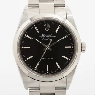 Rolex Air King 14000M 33mm Stainless steel Black