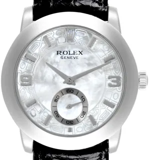 Rolex Cellini Cellinium 5240/6 Platinum White