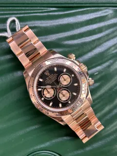 Rolex Daytona 116505-0002 Rose gold Black