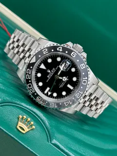 Rolex GMT-Master II 126710GRNR Stainless steel Black