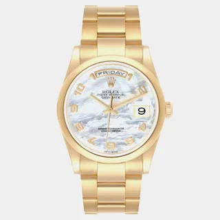 Rolex President 36mm Yellow gold White