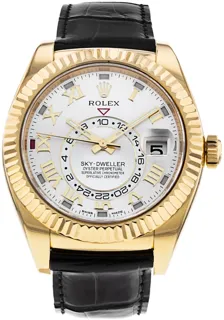 Rolex Sky-Dweller 326138 42mm Yellow gold Silver