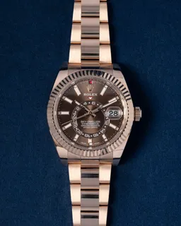 Rolex Sky-Dweller 326935 42mm Rose gold Brown