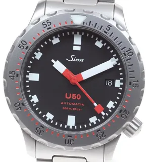 Sinn U50 1050 41mm Stainless steel Black