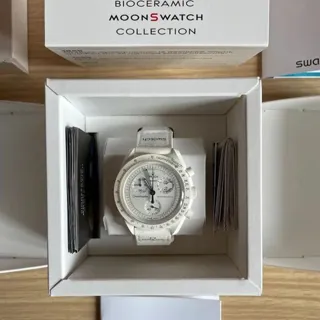 Swatch Moonswatch SO33W700 42mm Ceramic White