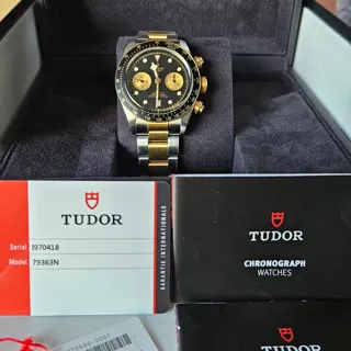 Tudor Black Bay Chrono S&G M79363N-0001 41mm Yellow gold and Stainless steel Black