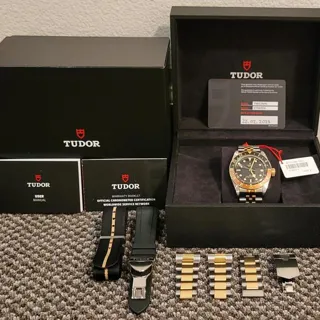 Tudor Black Bay GMT 79833MN 41mm Yellow gold and Stainless steel Black