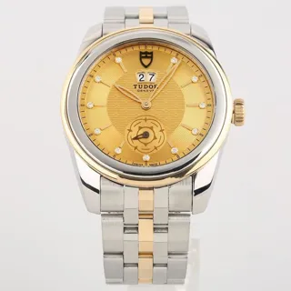 Tudor Glamour Double Date 57003-68073 Yellow gold and Stainless steel Golden