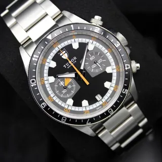 Tudor Heritage Chrono 70330N 42mm Stainless steel Black