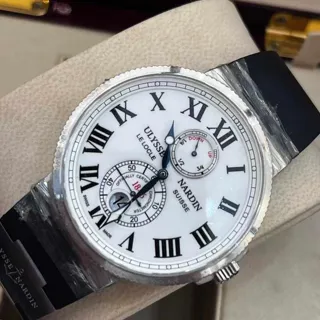 Ulysse Nardin Marine Chronometer 43mm 263-67-3/40 43mm Stainless steel White