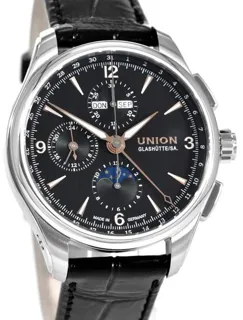 Union Glashütte Belisar Chronograph D014.425.16.057.01 42mm Stainless steel Black