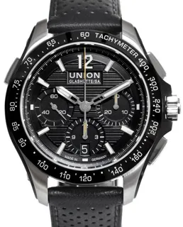 Union Glashütte Belisar Chronograph D014.927.16.057.00 43mm Stainless steel Black