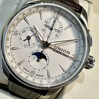 Union Glashütte Belisar Chronograph D014.425.16.017.01 42mm Stainless steel White