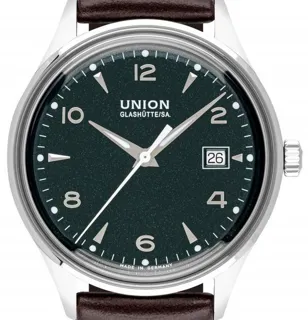 Union Glashütte Noramis Date D012.407.16.097.00 40mm Stainless steel Green