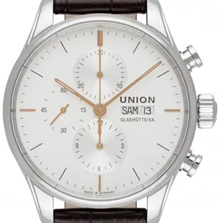 Union Glashütte Viro Chronograph D011.414.16.031.01 44mm Stainless steel Silver