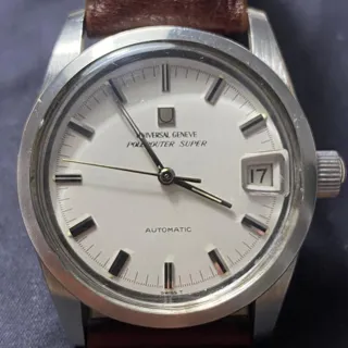 Universal Genève Polerouter 869112/22 35mm Stainless steel White