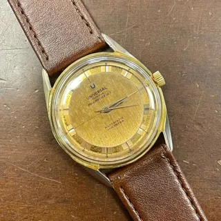 Universal Genève Polerouter 40355/4 34mm Yellow gold Golden