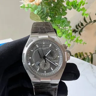 Vacheron Constantin Overseas Dual Time 47450/000W-9511 42mm Titanium and Stainless steel Gray