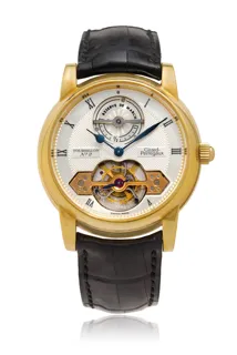 Girard-Perregaux Tourbillon 9920 39mm 18k Gold Silver