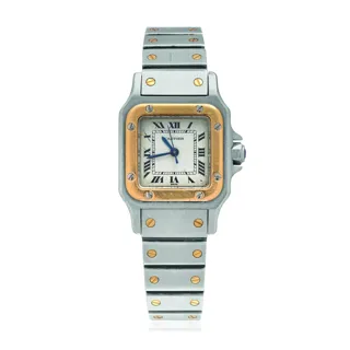 Cartier Santos Stainless steel and gold White