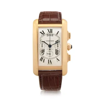 Cartier Tank Américaine 2893 18k rose gold Silver