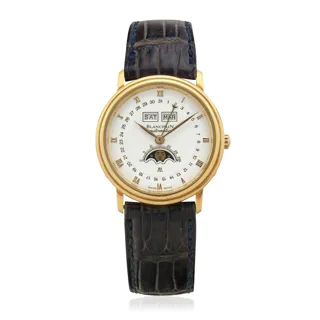 Blancpain Villeret 6595 34mm 18k Gold White