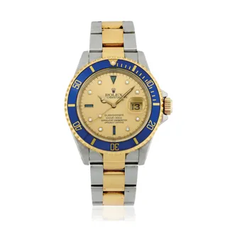 Rolex Submariner 16613 Yellow gold and Stainless steel Champagne