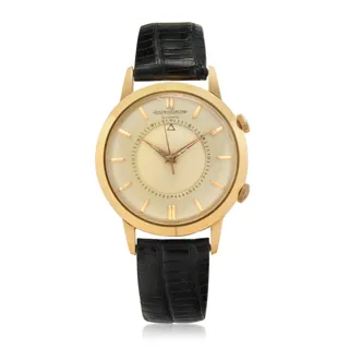 Jaeger-LeCoultre Memovox 37mm 18k Gold Silver