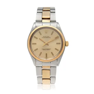 Rolex Oyster Perpetual 34 1005 Yellow gold Champagne