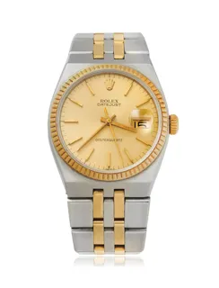 Rolex Datejust Oysterquartz 17013 Stainless steel and gold Champagne