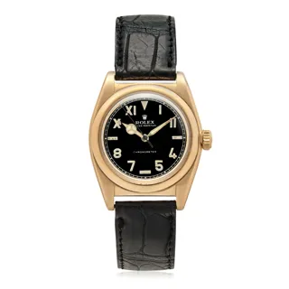 Rolex Oyster Perpetual 3131 14k Gold Black