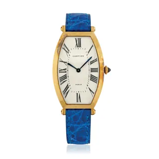 Cartier Cintree 2435 18k Gold Silver