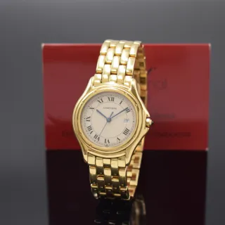 Cartier Cougar 887904 34mm 18k yellow gold Silver