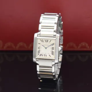 Cartier Tank Française 2301 25mm Stainless steel Silver