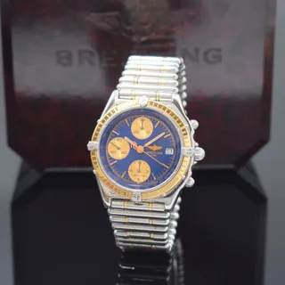 Breitling Chronomat C13048 40mm Rose gold and Stainless steel Blue