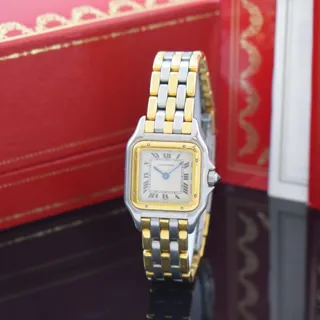 Cartier Panthère 166921 22mm Stainless steel and gold Cream