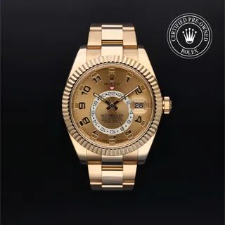 Rolex Sky-Dweller 326938 42mm Yellow gold Champagne