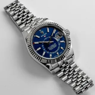 Rolex Sky-Dweller 326934-0004 42mm White gold and Stainless steel Blue